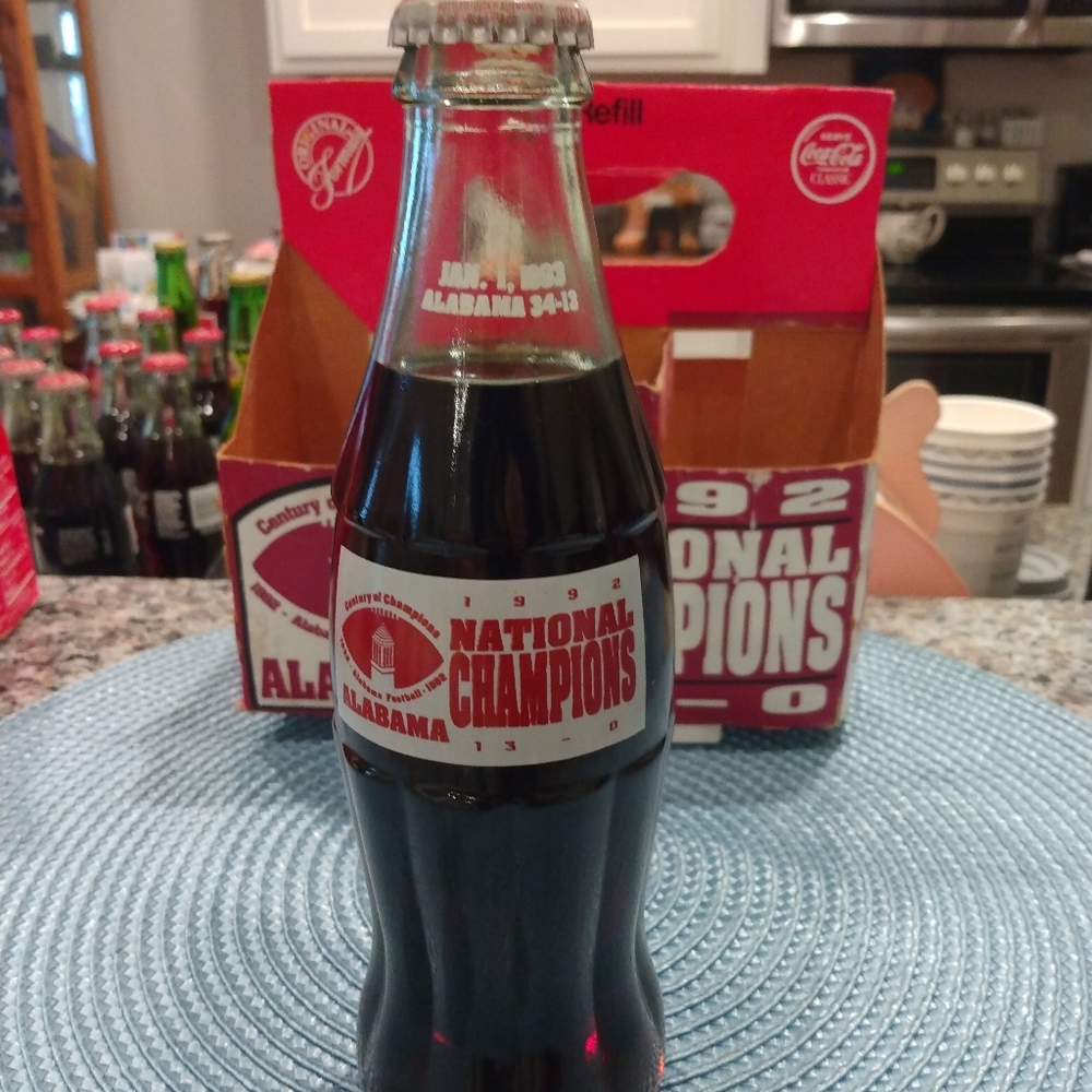 1992 Alabama National Championship Coke Bottles